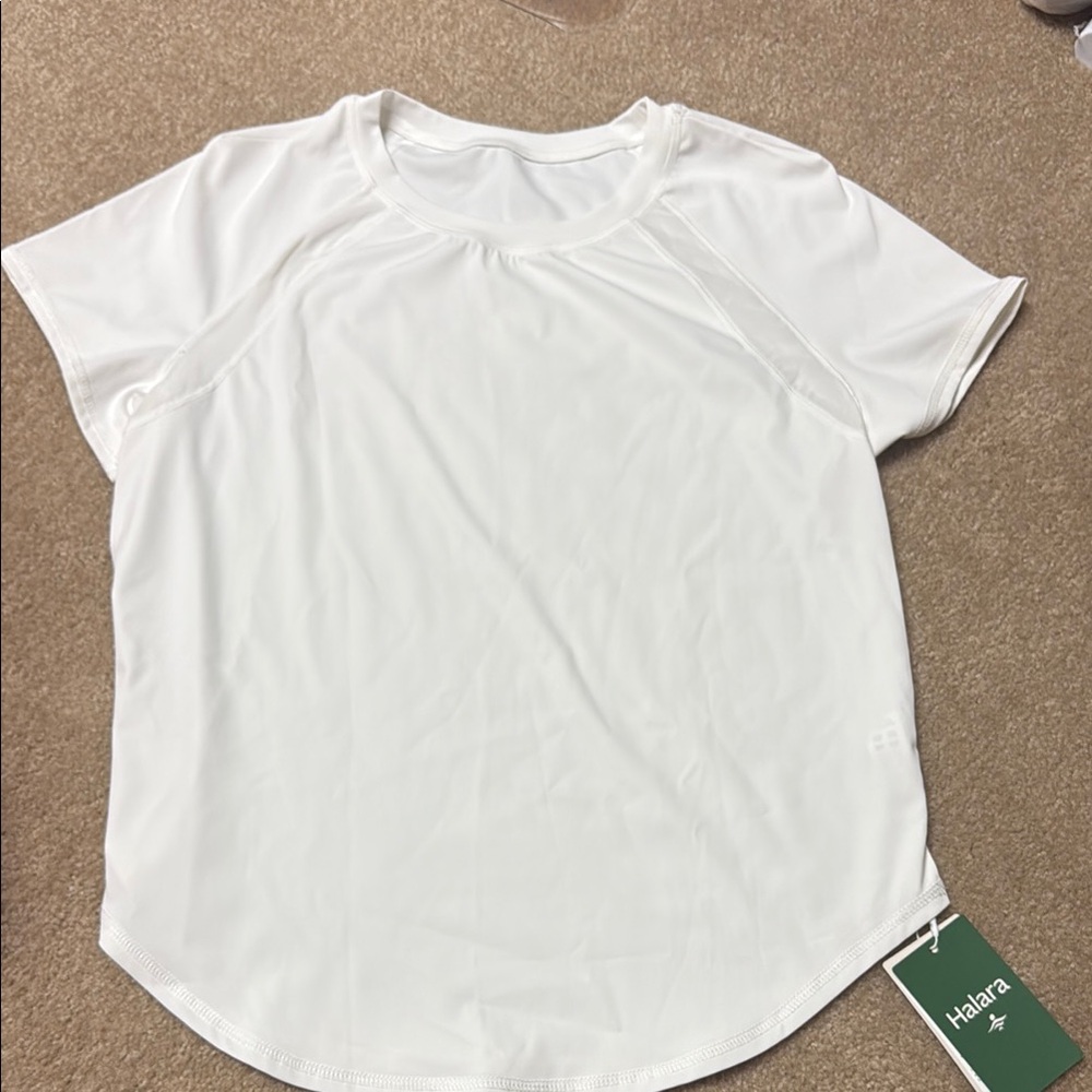 HALARA White Short Sleeve Tee